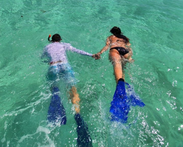 Snorkel en pareja